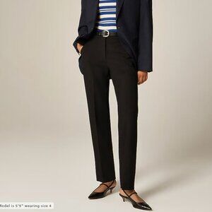 NWOT: J.Crew Kate Straight-Leg Pant Four-Season Stretch Black 4
